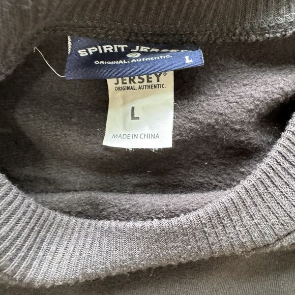 Spirit Jersey Sea World Spell-Out Fleece Black Long Sleeve Shirt Adult Large GUC - Picture 8 of 12